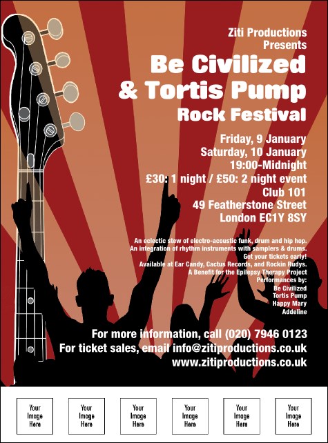 Rock Concert Flyer Product Front