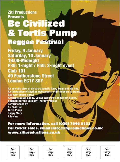 Reggae Flyer Product Front