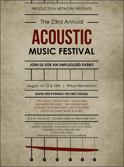 Acoustic Strings Flyer