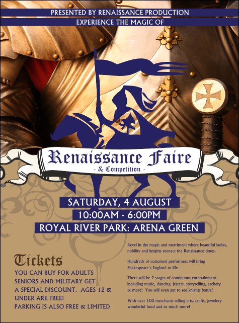 Renaissance Fair Armor Flyer