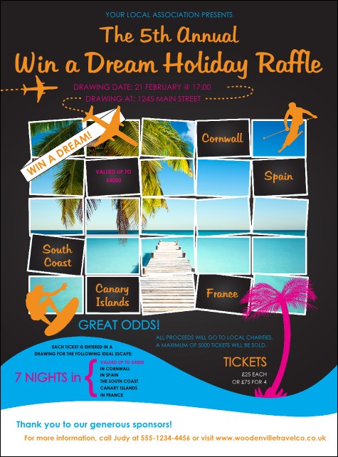 Win a Vacation Flyer Product Front