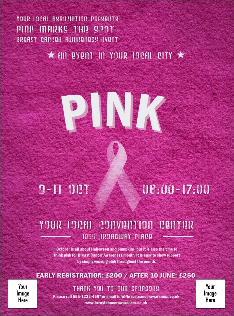 Breast Cancer Pink Ribbon Flyer