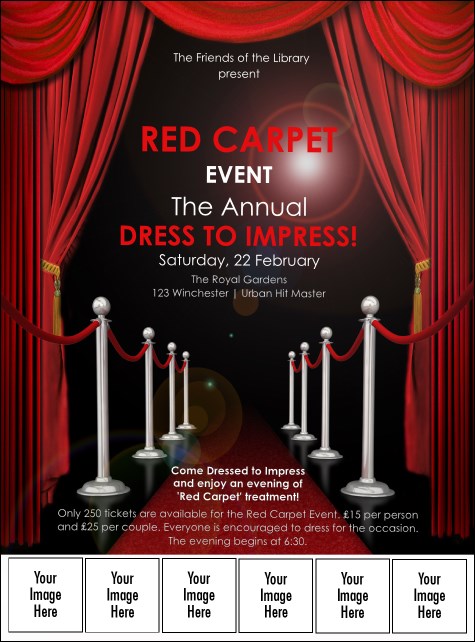 Red Carpet Logo Flyer Product Front