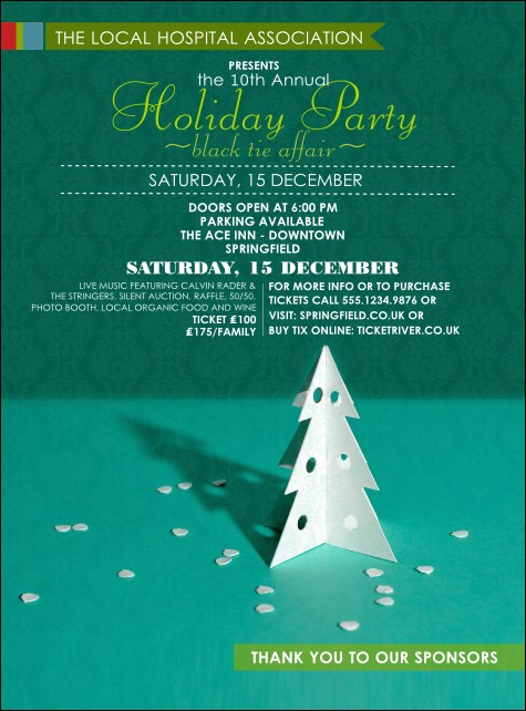 Paper Christmas Tree Flyer