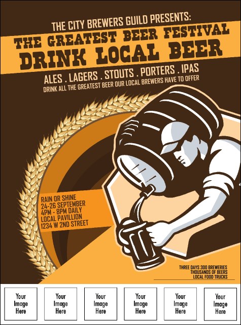 Beer Festival Artisan Logo Flyer Product Front