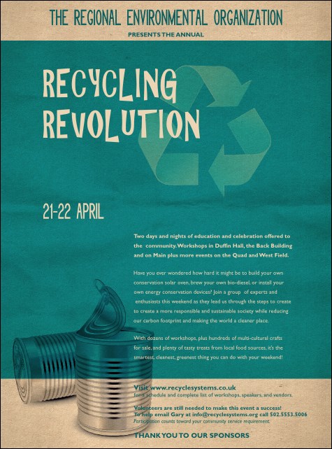Recycling Symbol Flyer