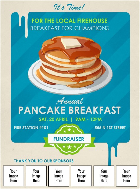 Pancake Breakfast Logo Flyer Product Front