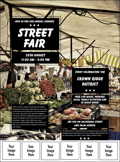 Street Fair Market Logo Flyer