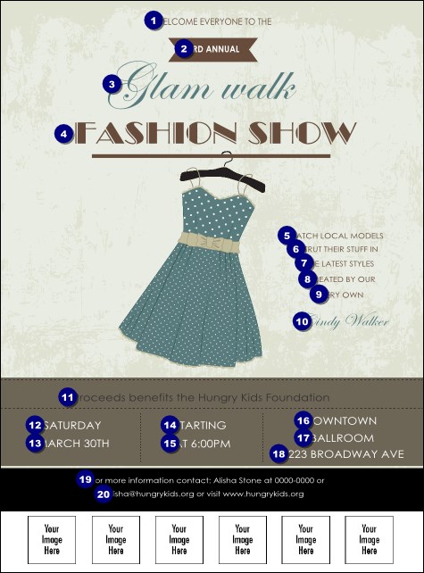 Fashion Show Logo Flyer Product Front