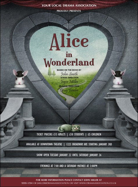 Alice in Wonderland Flyer Product Front