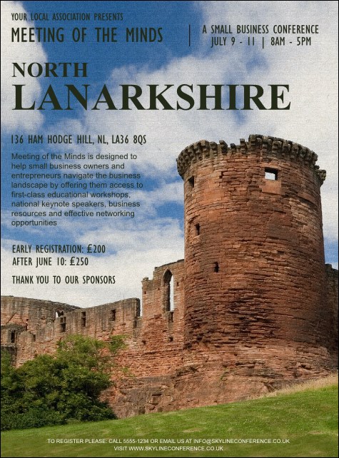 North Lanarkshire Flyer Product Front
