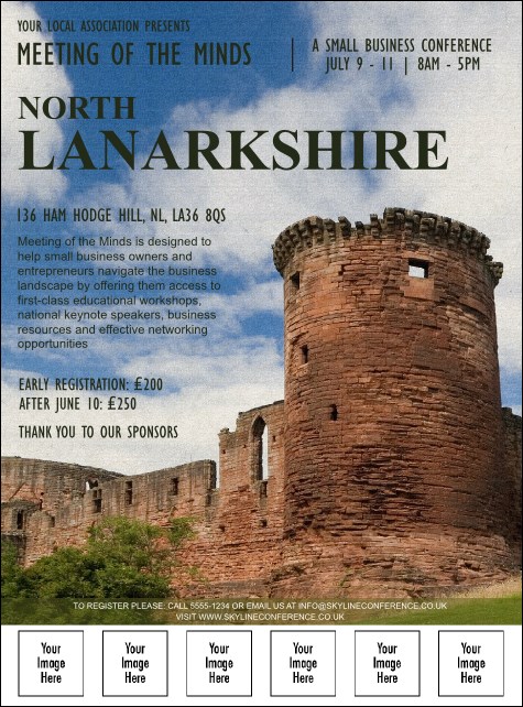 North Lanarkshire Logo Flyer Product Front