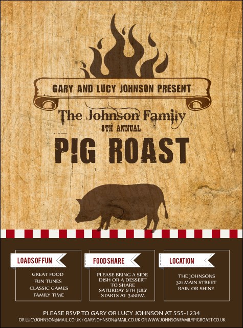 Pig Roast Flyer