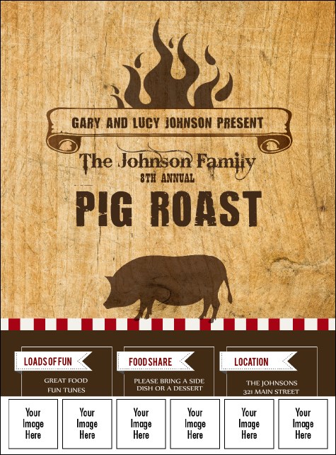 Pig Roast Logo Flyer Product Front
