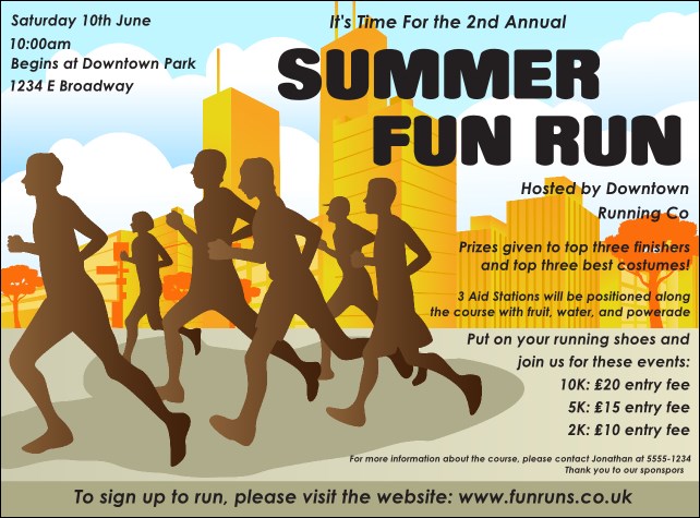 Fun Run Flyer Product Front