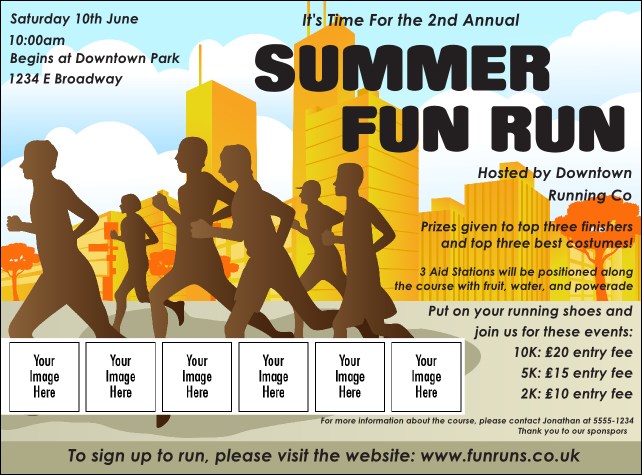 Fun Run Logo Flyer