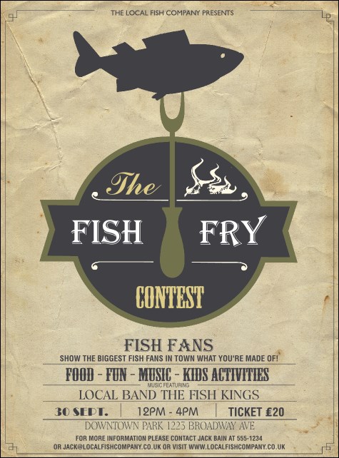 Fish Fry Flyer Product Front