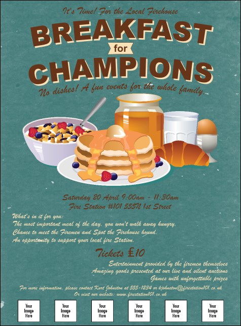 Breakfast Logo Flyer Product Front
