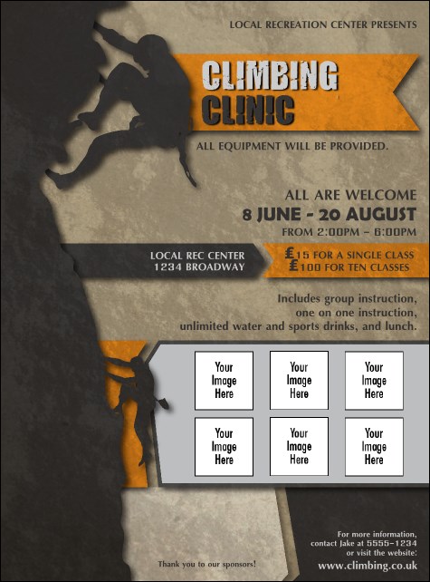 Climbing Logo Flyer