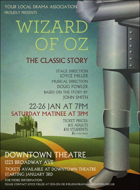 Wizard of Oz Flyer Product Front