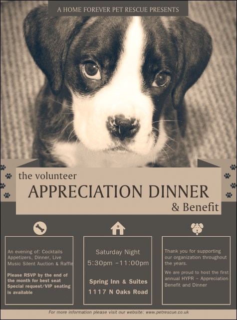 Humane Society Flyer