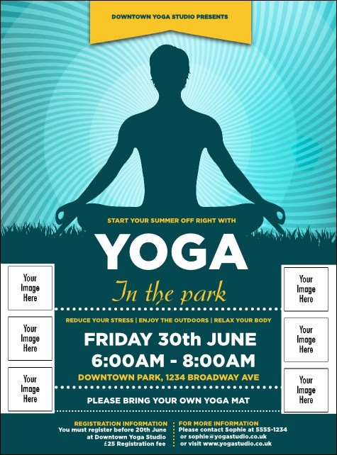 Yoga Meditation Logo Flyer