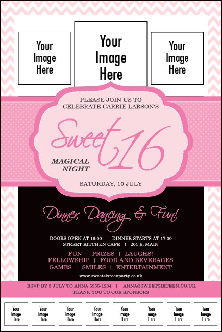 Sweet 16 Logo Poster Product Front