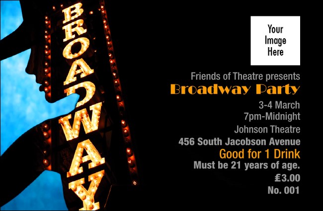 Broadway Drink Ticket Product Front