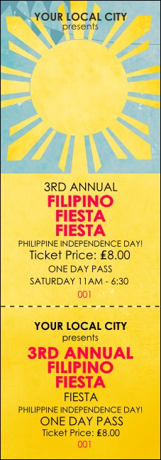 Filipino Fiesta Event Ticket