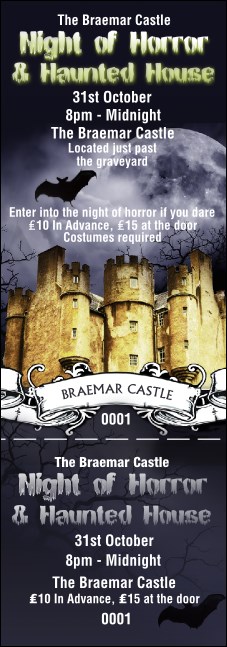 Castle Braemar Halloween Event Ticket