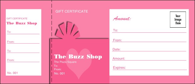 Present Gift Certificate (Pink) Product Front