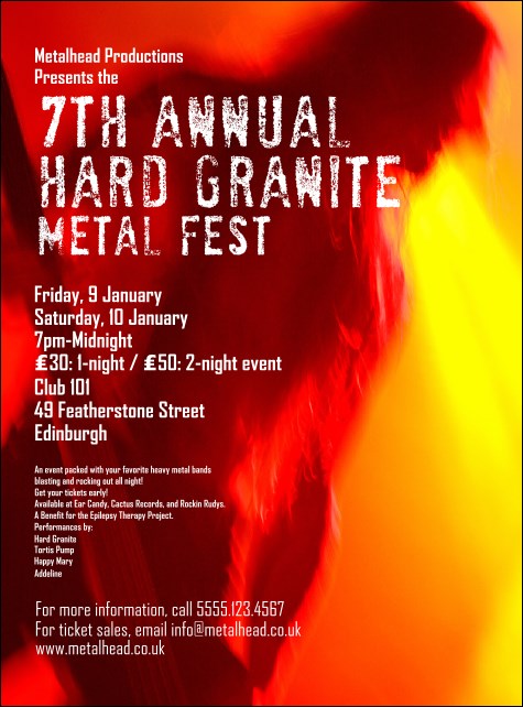 Heavy Metal Flyer Product Front