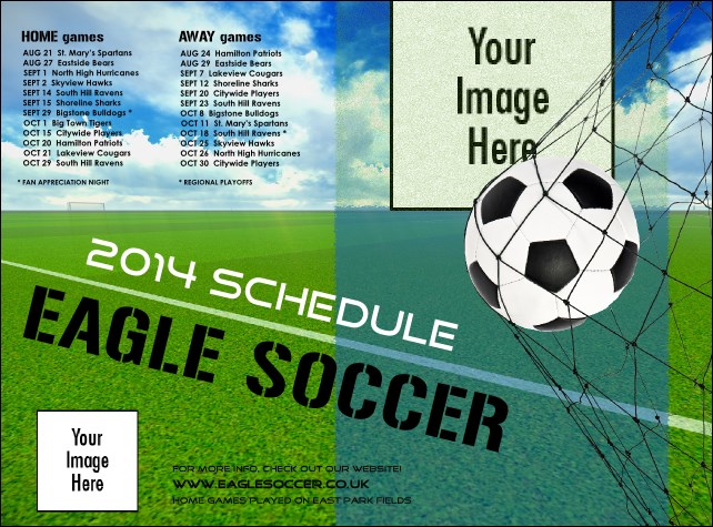 Football Schedule Flyer Product Front