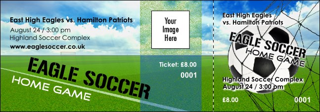 Football Schedule Event Ticket Product Front