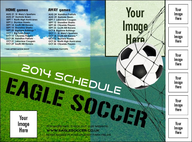 Football Schedule Image Flyer Product Front