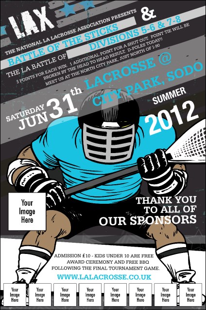 Lacrosse LAX Stick Image Poster