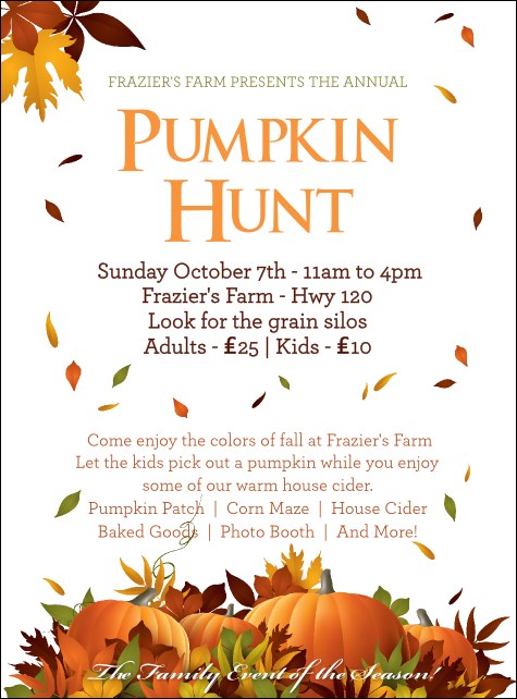 Pumpkin Patch Flyer