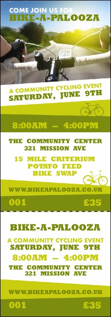 Bike A Palooza Event Ticket Product Front