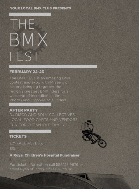 BMX Invitation Product Front