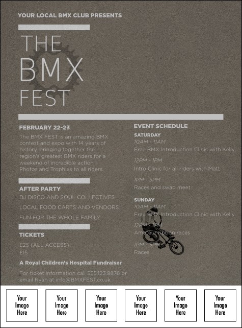 BMX Image Flyer Product Front