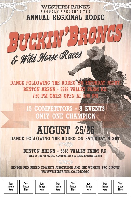 Bucking Bronco Image Poster Product Front