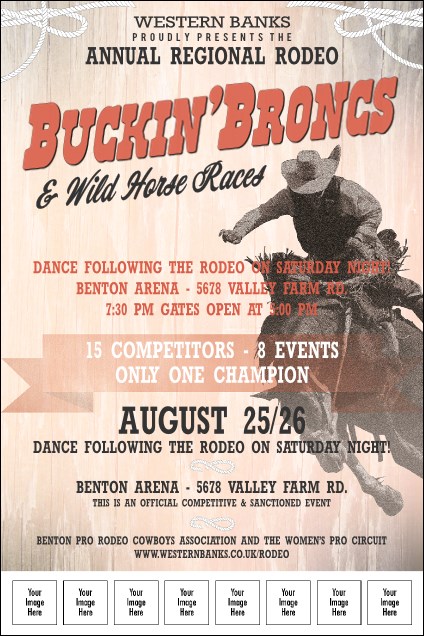 Bucking Bronco Image Poster