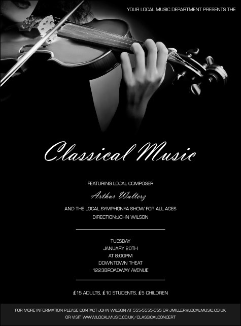 Classical Music Flyer