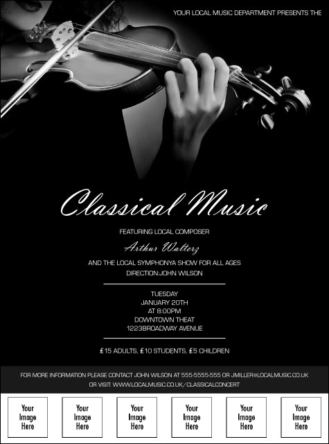 Classical Music Image Flyer Product Front