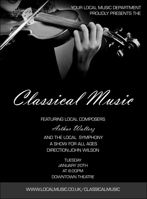 Classical Music Invitation Product Front