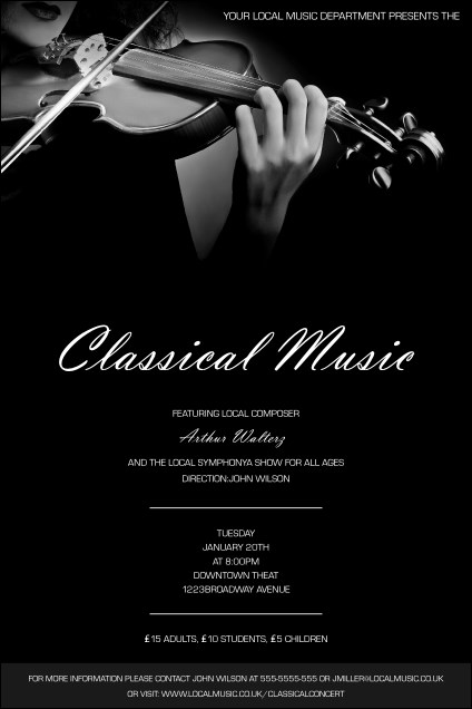Classical Music Poster Product Front