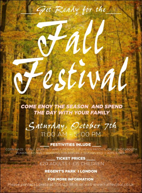 Fall Invitation Product Front