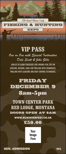 Fishing and Hunting Expo Green Camo VIP Pass