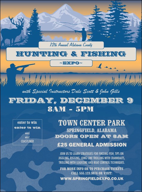 Fishing and Hunting Expo Flyer Product Front