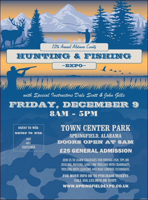 Fishing and Hunting Expo Flyer